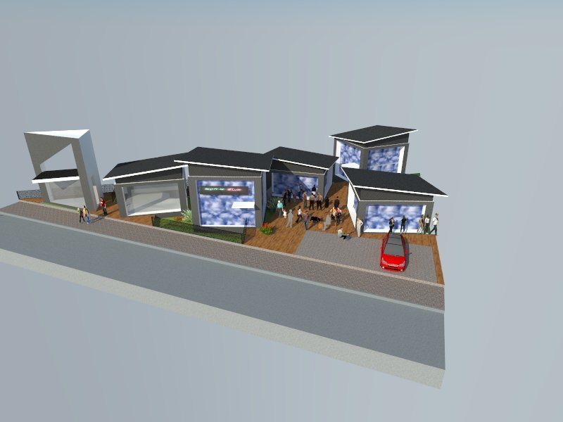 Paseo comercial a cielo abierto Ruta 38 Valle Hermoso